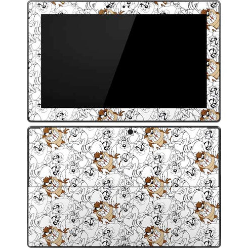 Looney Tunes Tasmanian Devil Super Sized Pattern Surface Pro Tablet Skin